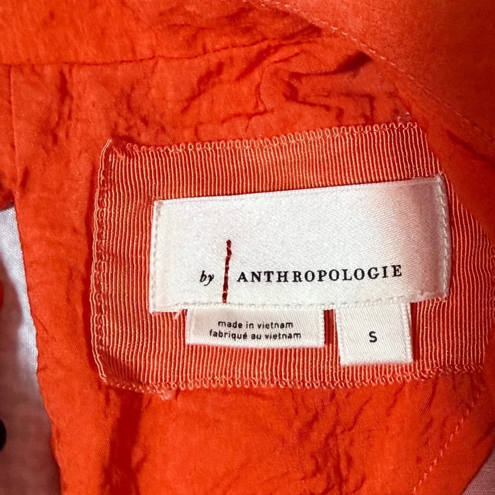 Anthropologie Orange Cream Purple Ombre Midi Dress - Picture 6 of 12
